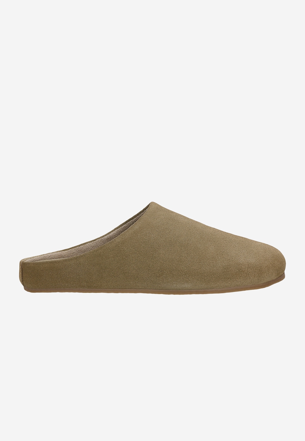 Szare klapki z linii Comfort z dwoiny welurowej 74151-60 Widok 1