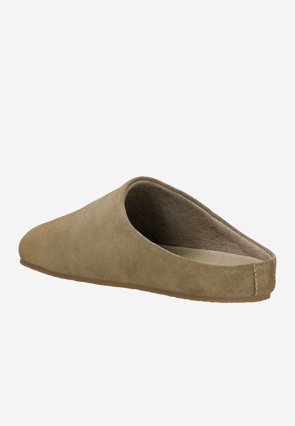 Szare klapki z linii Comfort z dwoiny welurowej 74151-60 Widok 3