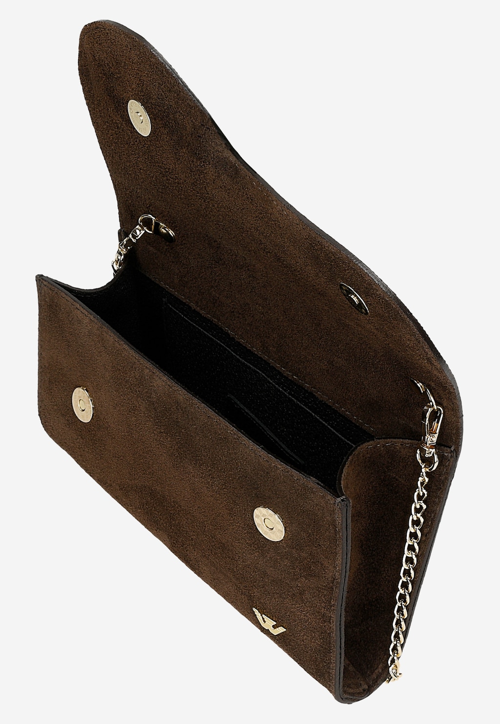 Tmavě hnědá psaníčko s asymetrickou klopou 80440-62 Widok 5