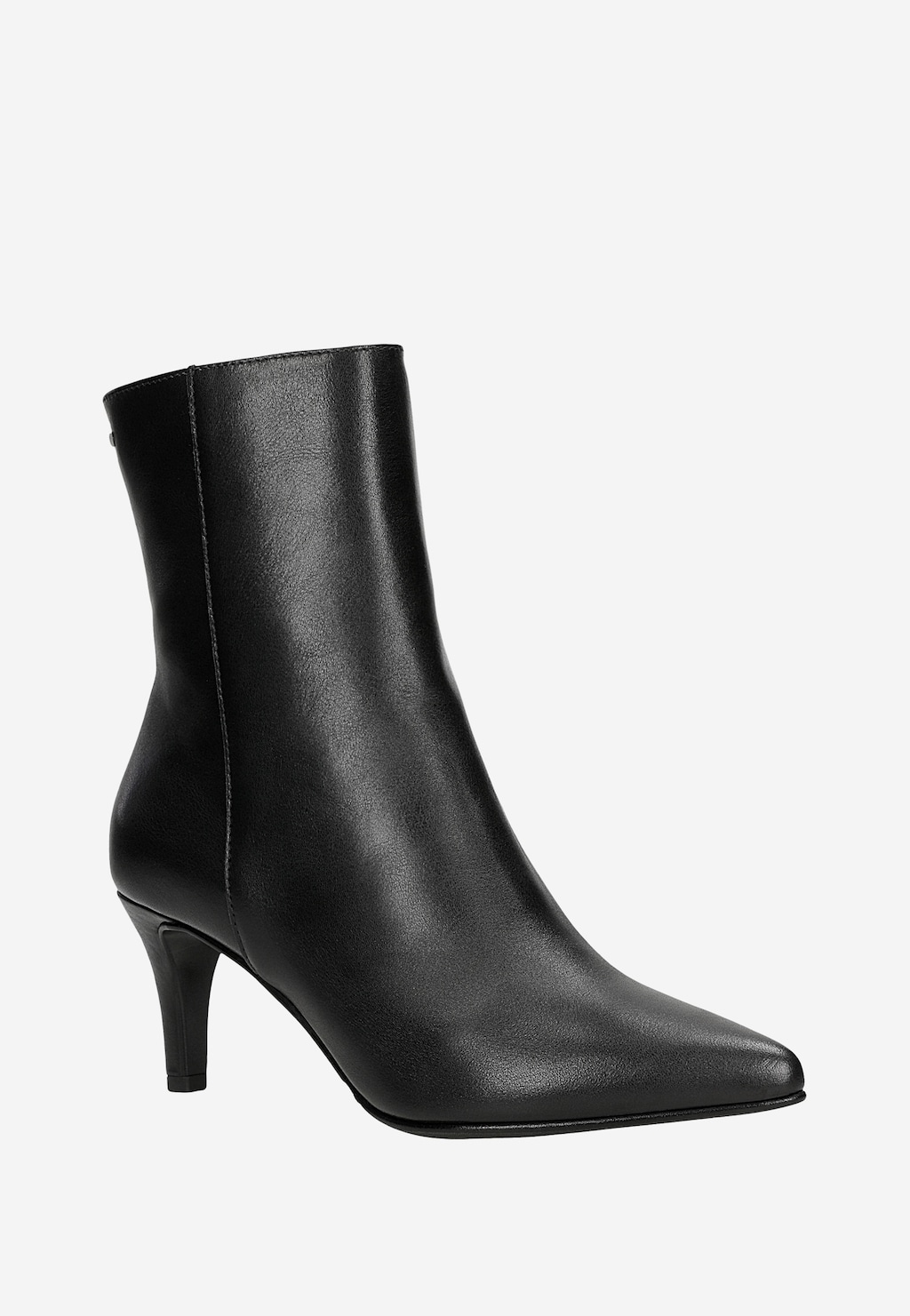 Czarne klasyczne botki damskie na szpilce 55303-51 Widok 2