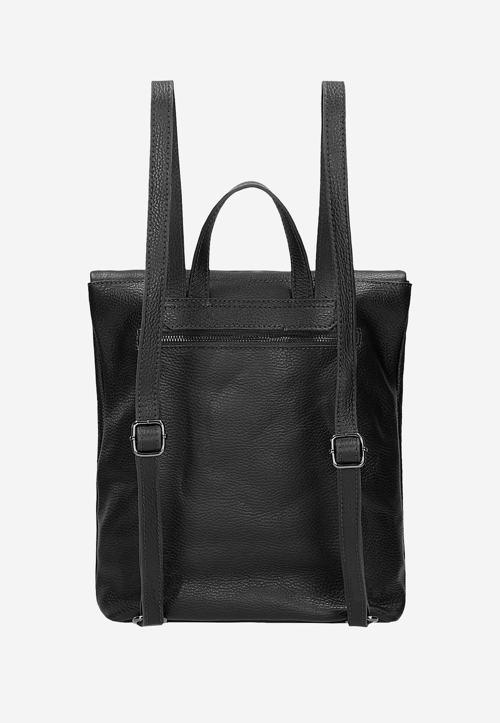 Čierny kožený mestský ruksak 80435-51 Widok 3