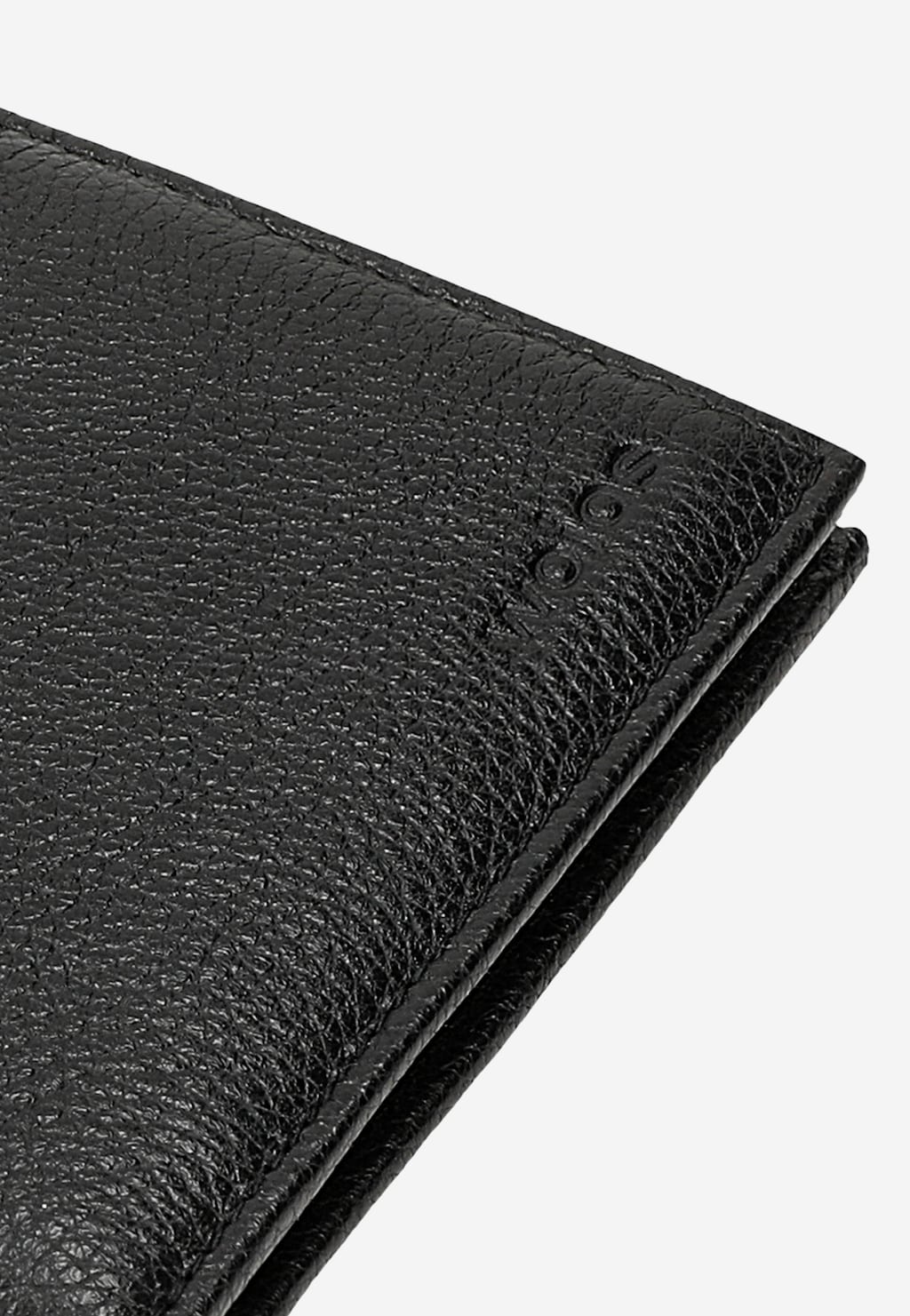 Czarny skórzany portfel męski z blokadą RFID 91121-51 Widok 6