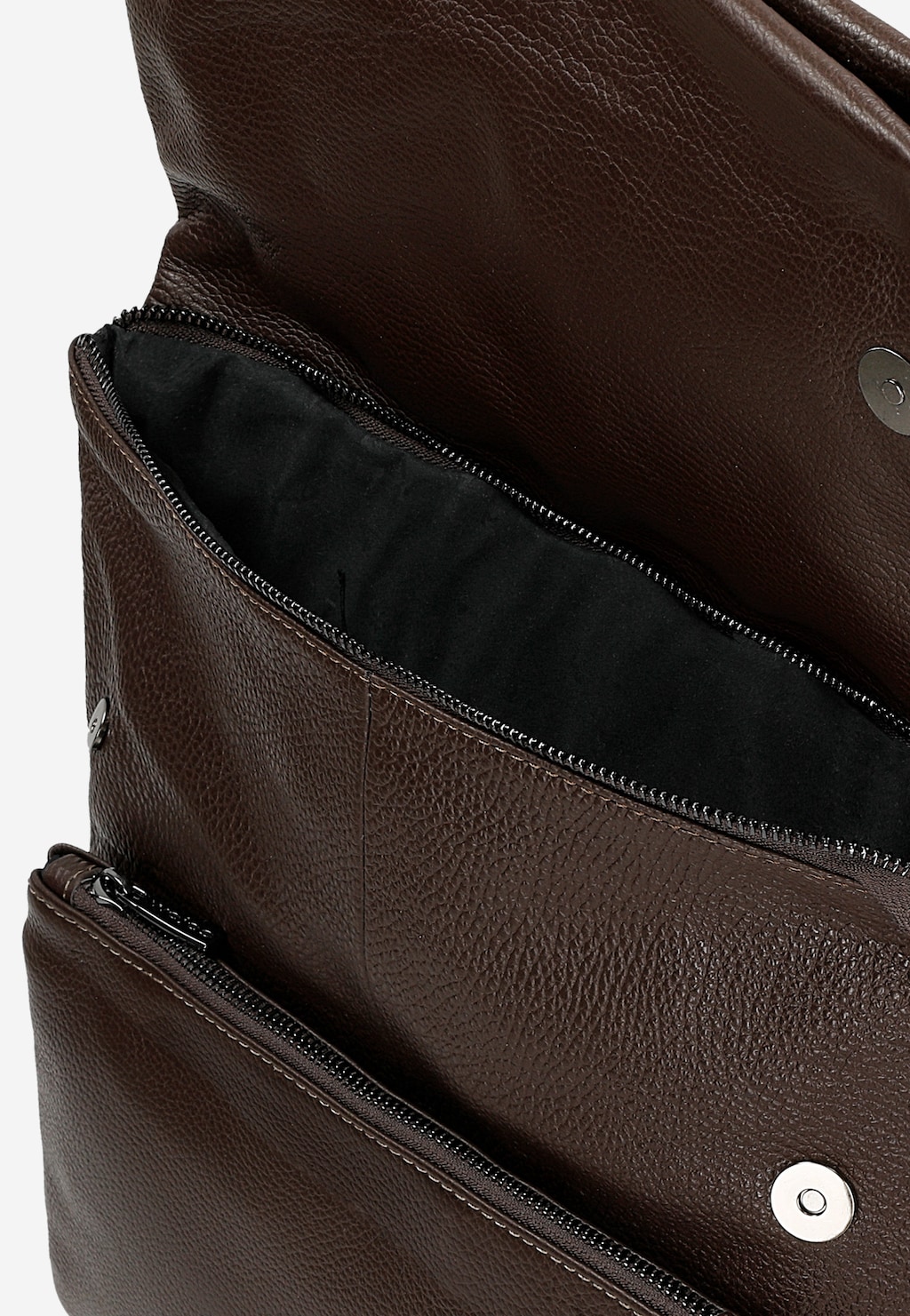 Brązowy plecak miejski ze skóry licowej 80435-52 Widok 4
