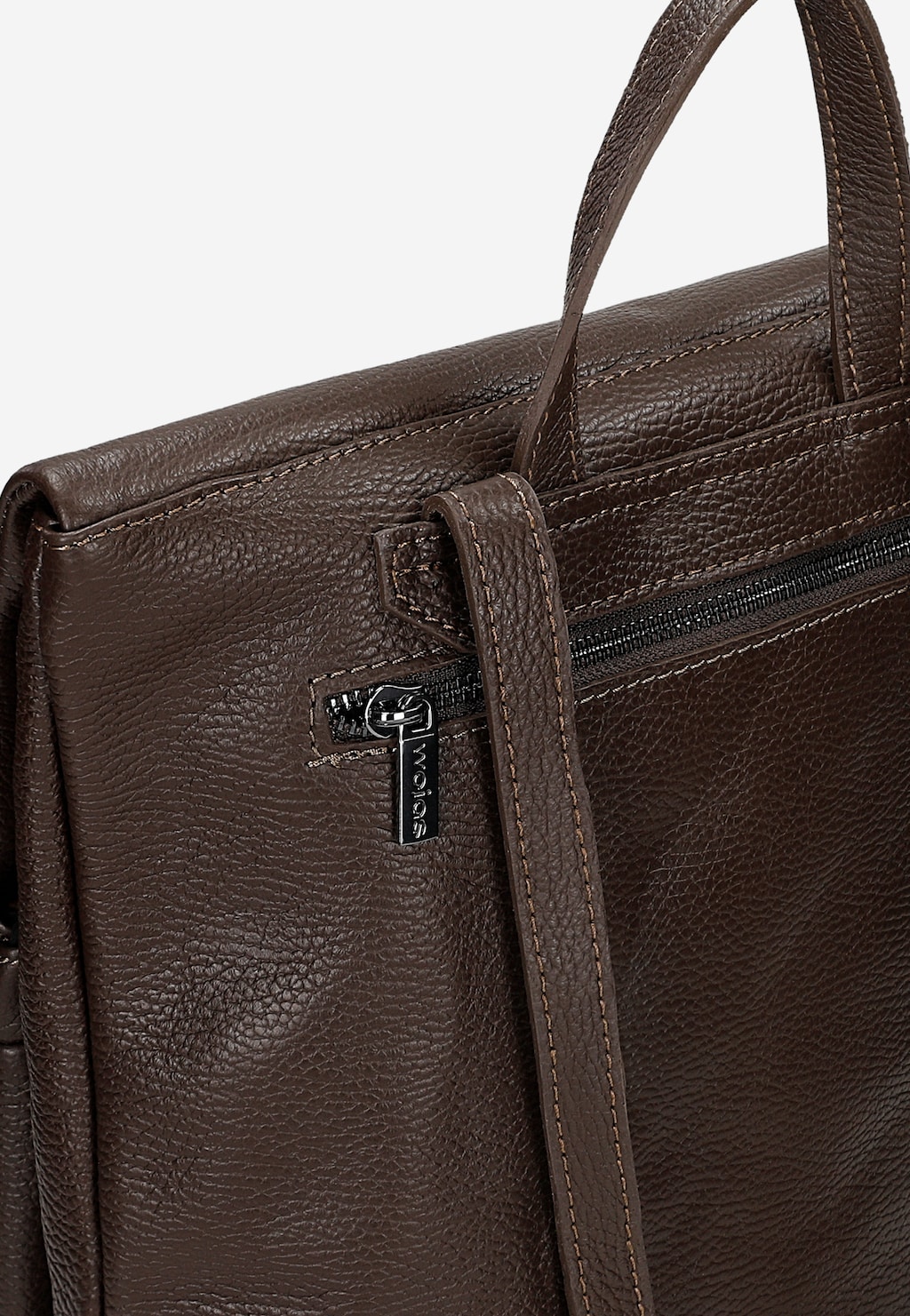 Brązowy plecak miejski ze skóry licowej 80435-52 Widok 6