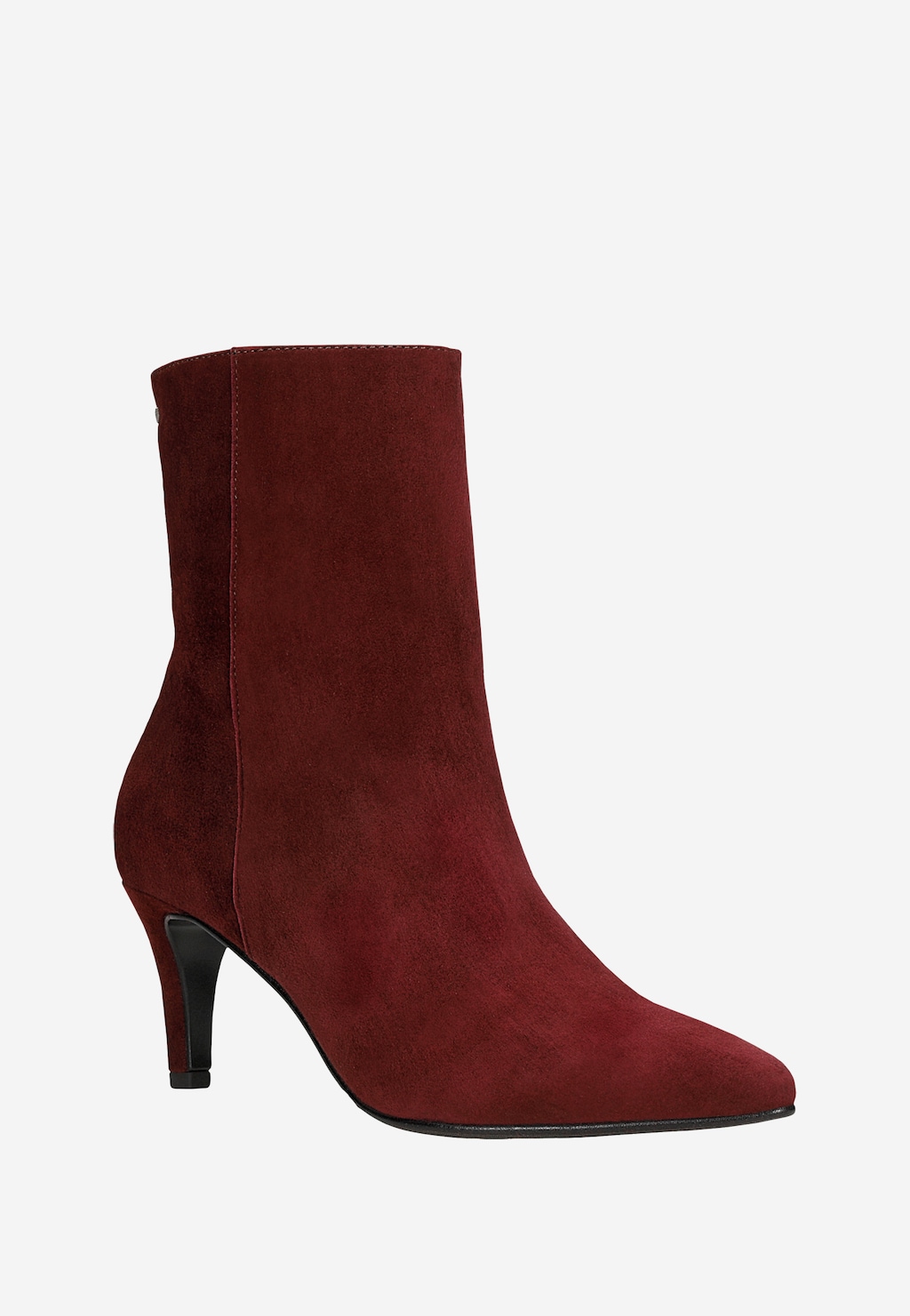 Bordó dámské kotníkové boty na nízkém podpatku 55303-66 Widok 2