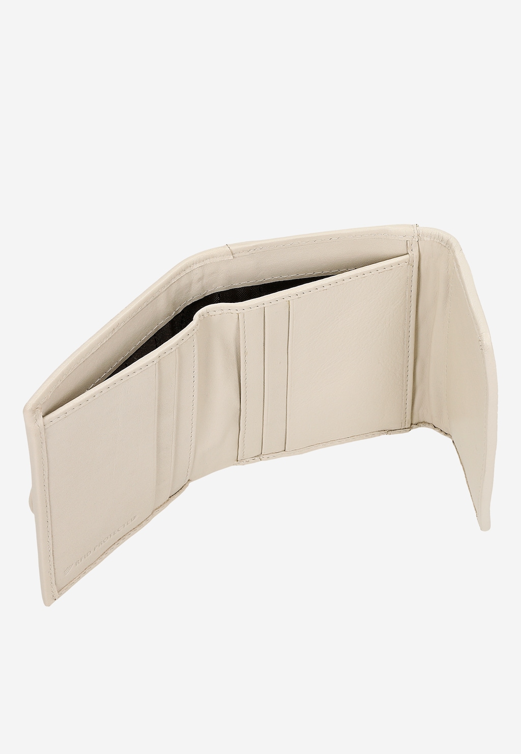 Mały beżowy portfel damski zapinany na zatrzask z przodu 91103-54 Widok 6