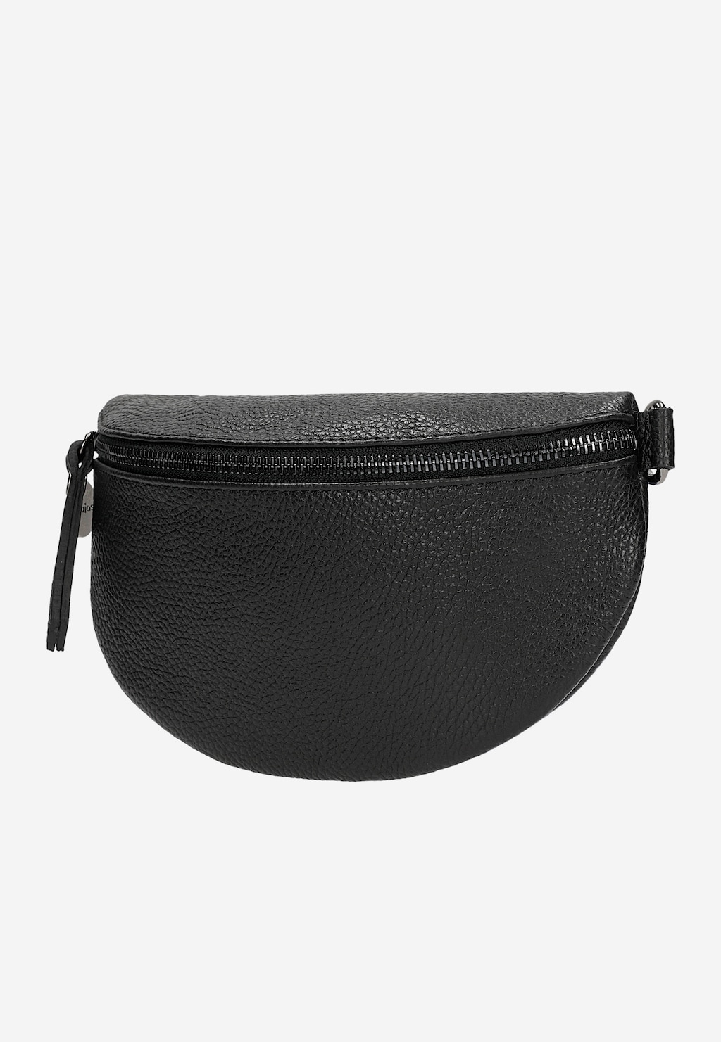 Czarna skórzana torebka nerka 80099-41 Widok 3