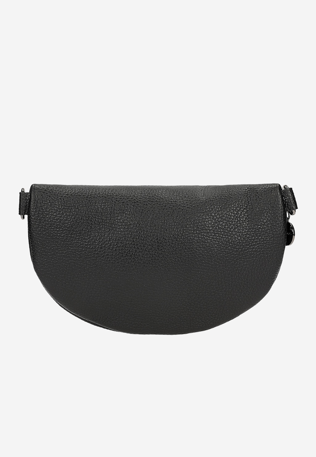 Czarna skórzana torebka nerka 80099-41 Widok 4