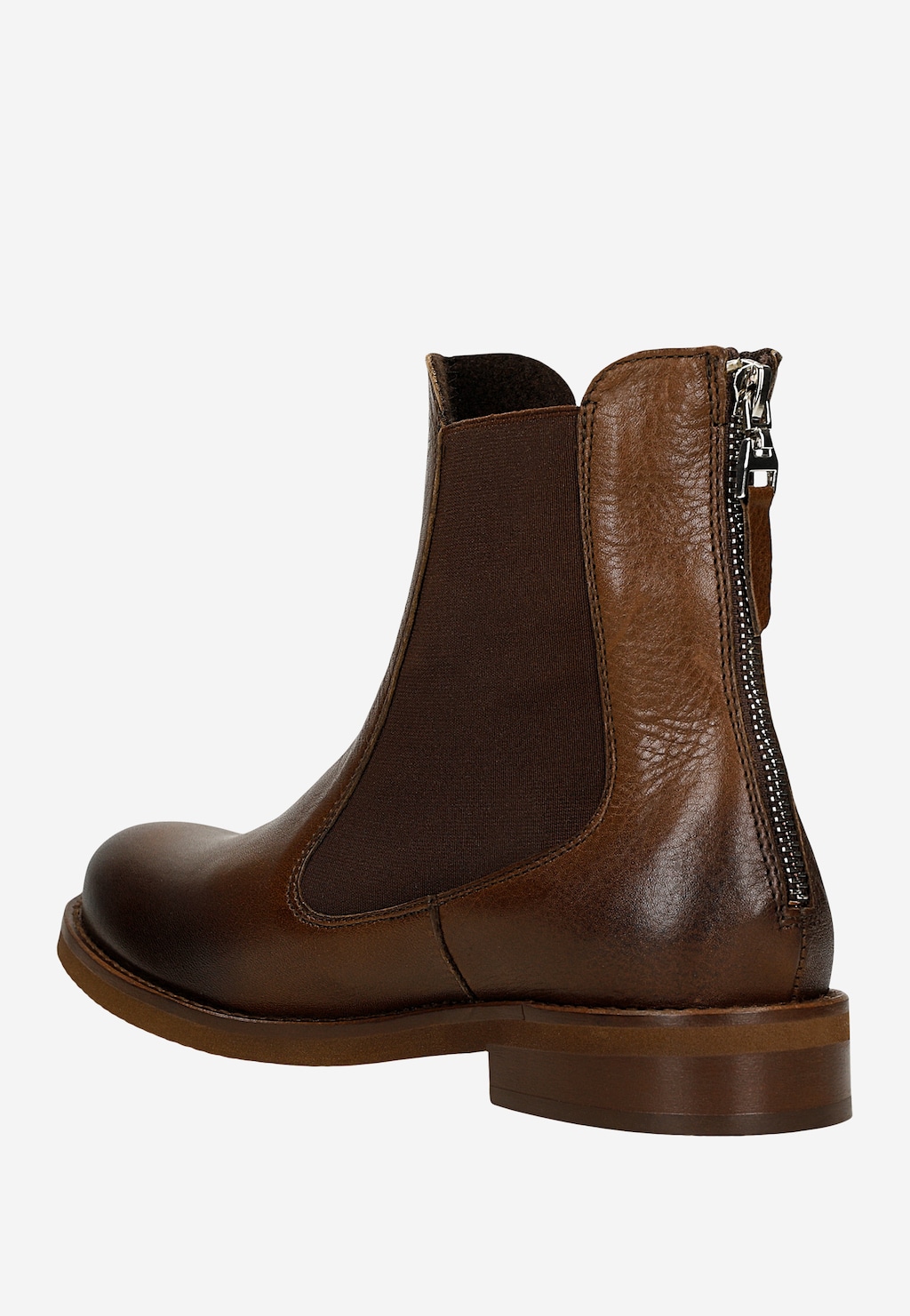 Brązowe ocieplane sztyblety z wysoką cholewką 55368-52 Widok 3