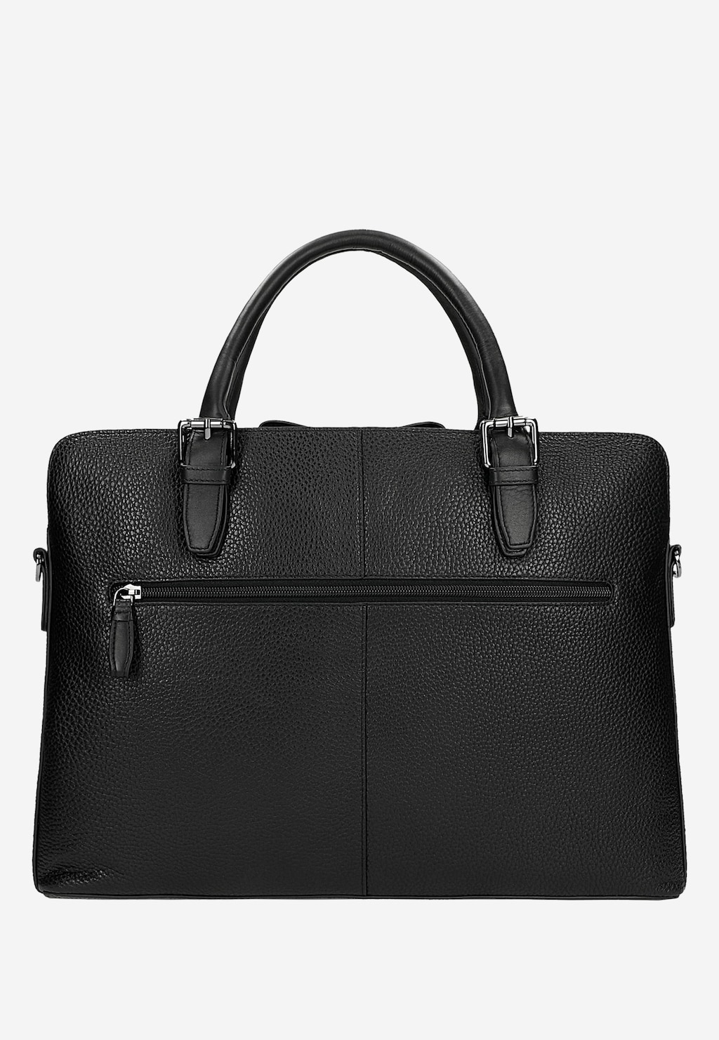Čierna kožená taška na notebook 90031-51 Widok 3