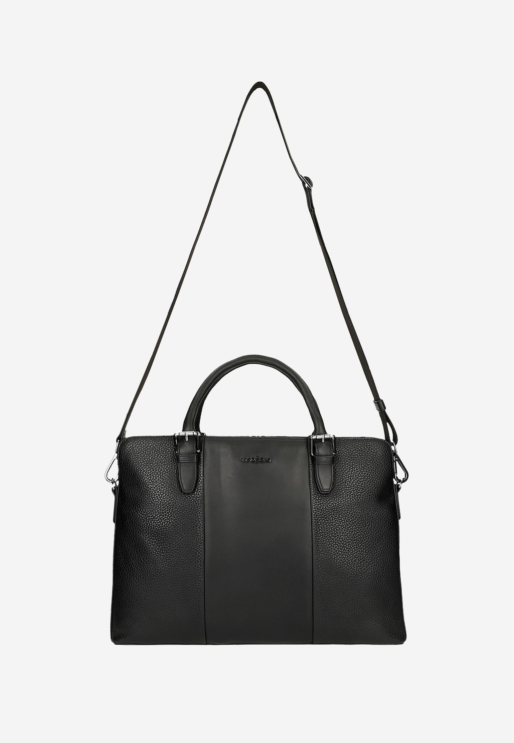 Čierna kožená taška na notebook 90031-51 Widok 4