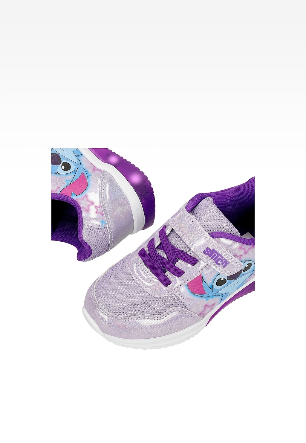 Fialové lesklé dívčí tenisky Stitch BARTEK 87009-16 Widok 7