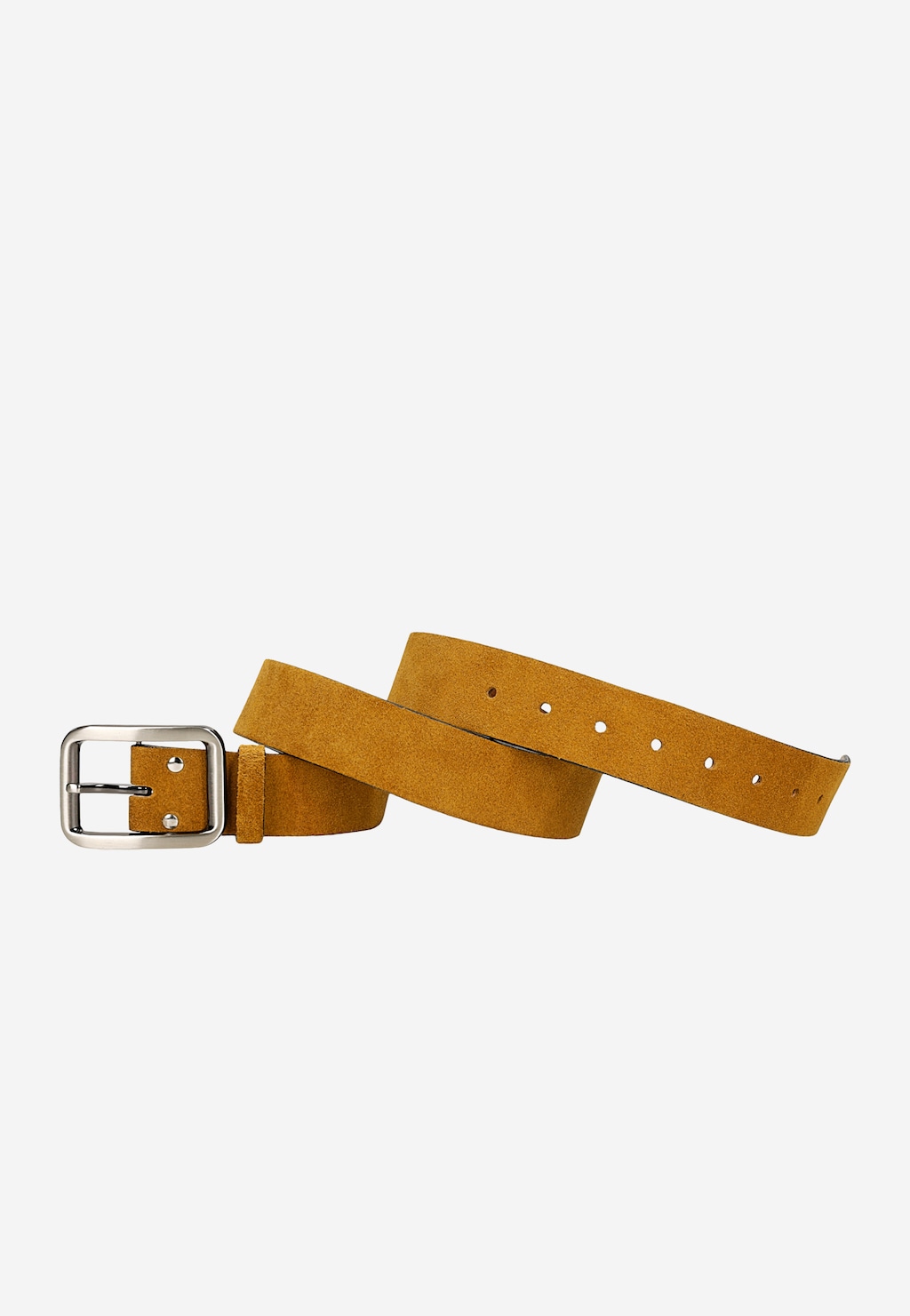 Svetlohnedý dámsky opasok so striebornou spônou 6966-63 Widok 3