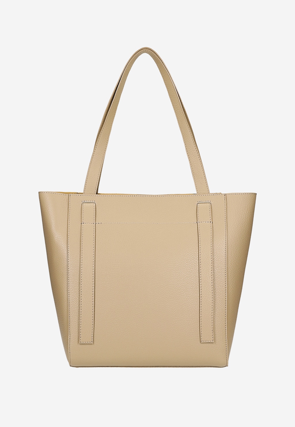 Béžová kožená dámska kabelka typu shopper 80175-54 Widok 4