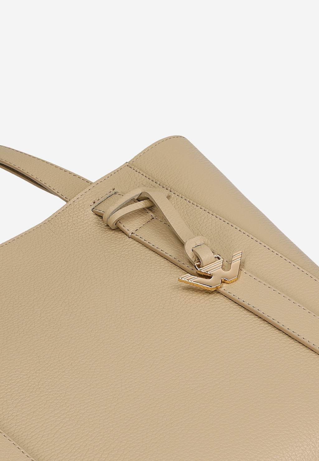 Béžová kožená dámska kabelka typu shopper 80175-54 Widok 7