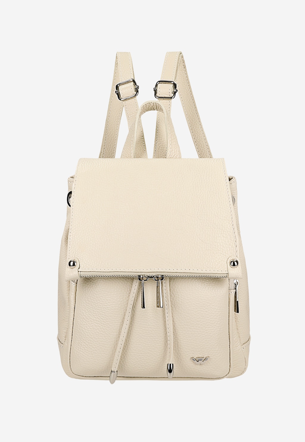 Plecak damski beżowy ze skóry naturalnej 80092-54 Widok 2