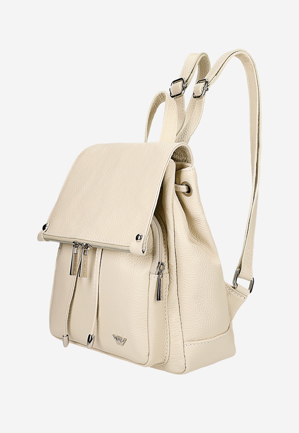 Plecak damski beżowy ze skóry naturalnej 80092-54 Widok 3