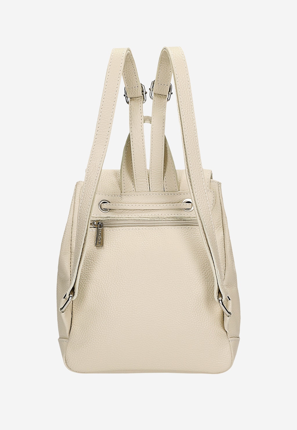 Plecak damski beżowy ze skóry naturalnej 80092-54 Widok 4