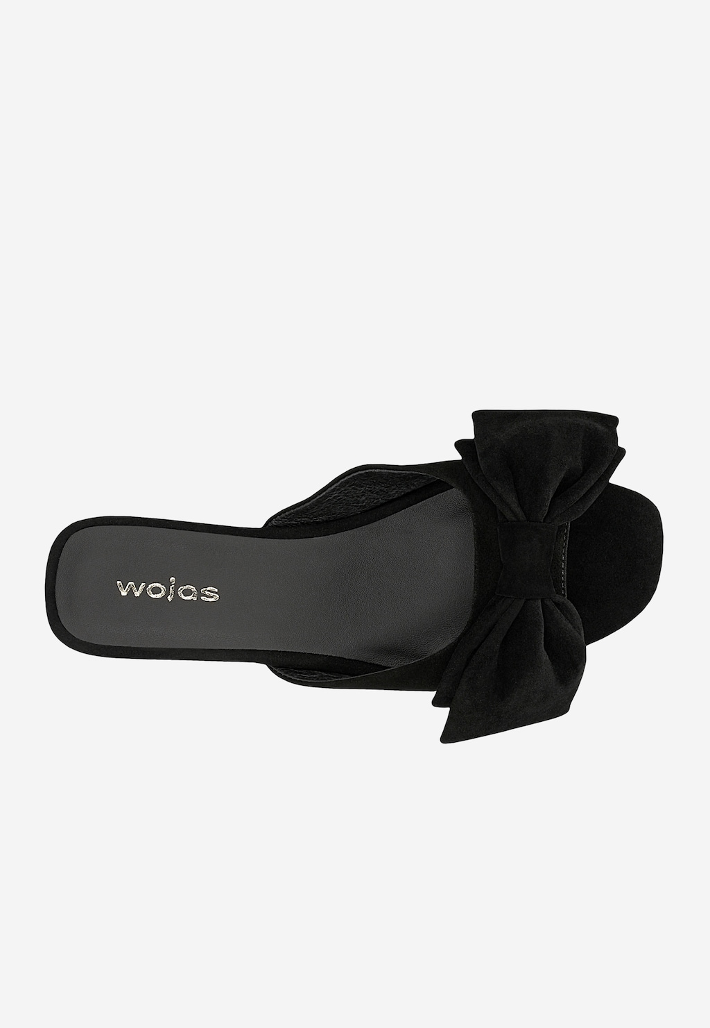 Černé dámské pantofle s velkou mašlí 74138-61 Widok 5