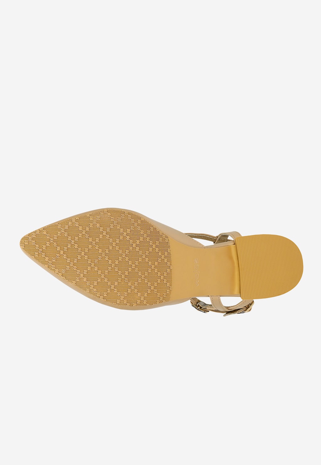 Béžové dámske poltopánky so špicatou špičkou 46341-54 Widok 6