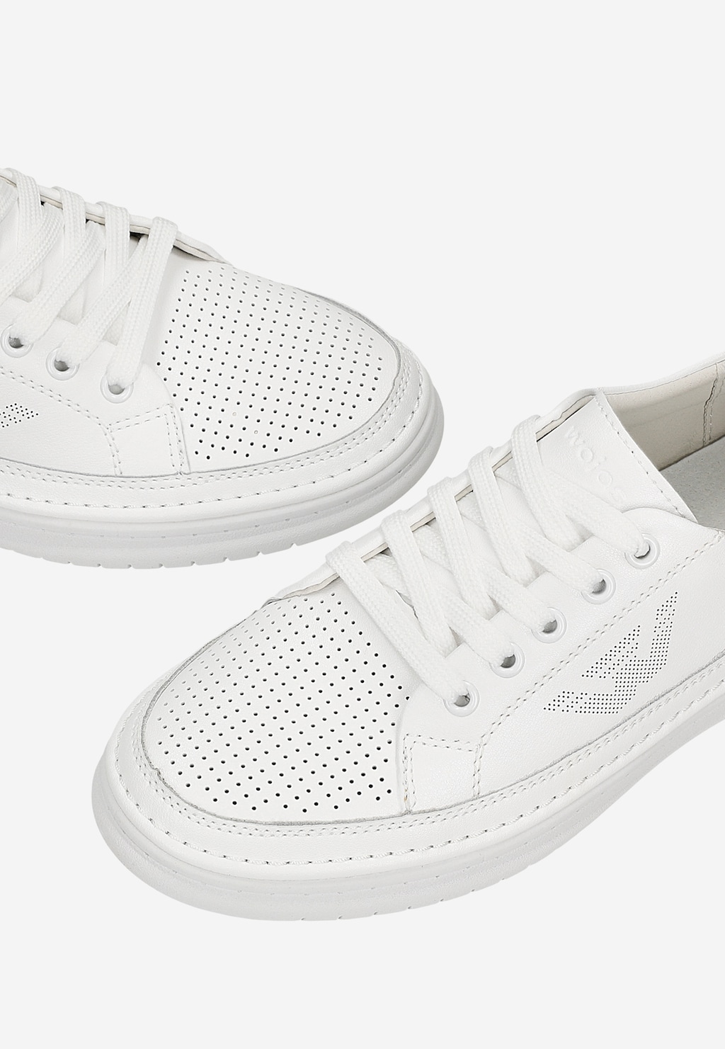 Biele letné tenisky na gumovej podrážke 46265-59 Widok 7