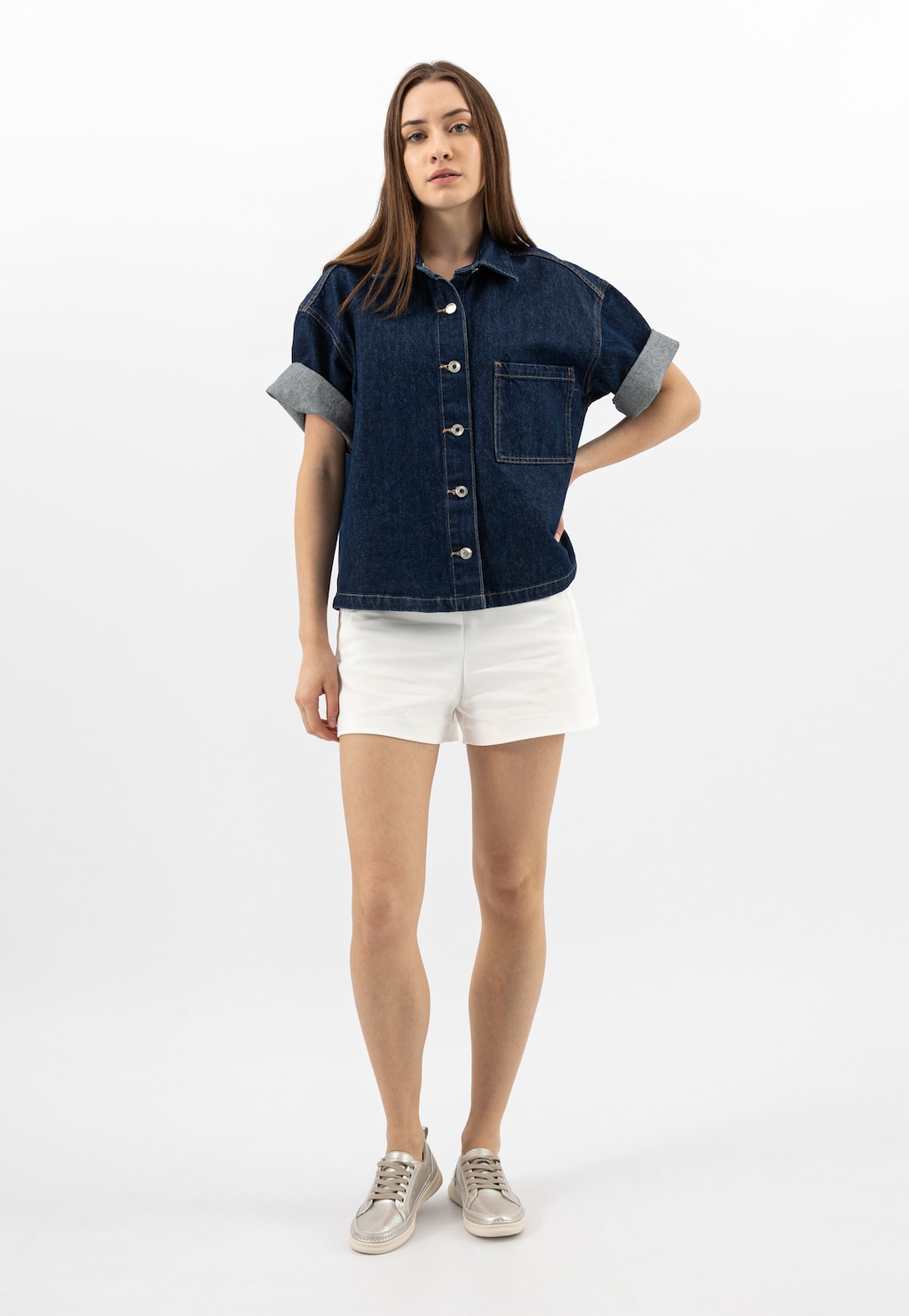 Zlaté dámské tenisky z kolekce Comfort 46265-58 Widok 1