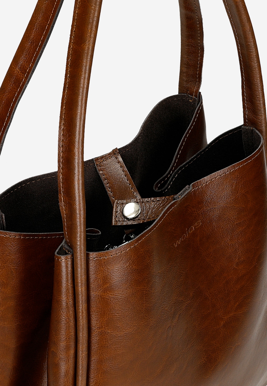 Duża brązowa torebka damska 80452-52 Widok 4