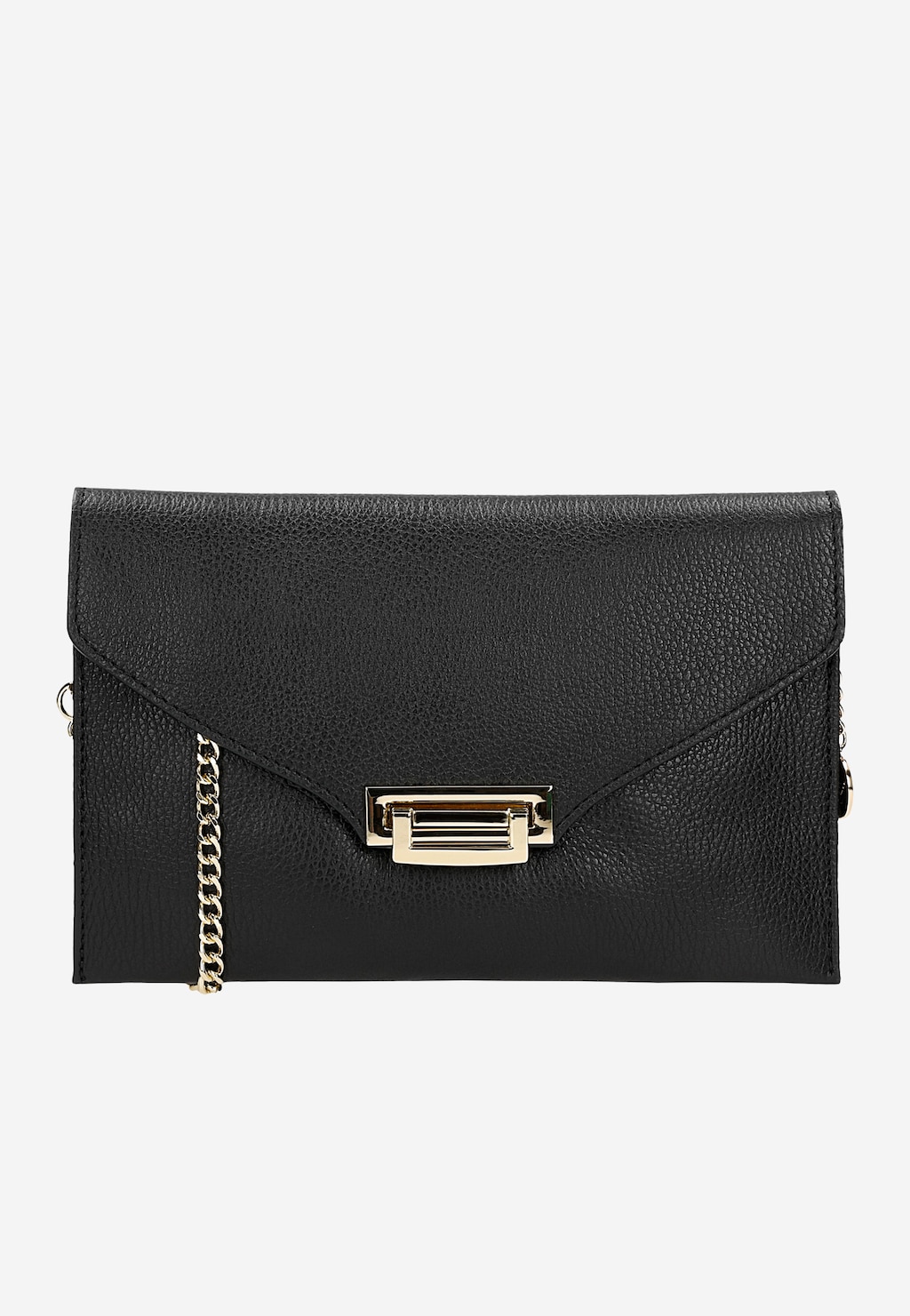 Čierna kožená dámska listová kabelka 80386-51 Widok 1
