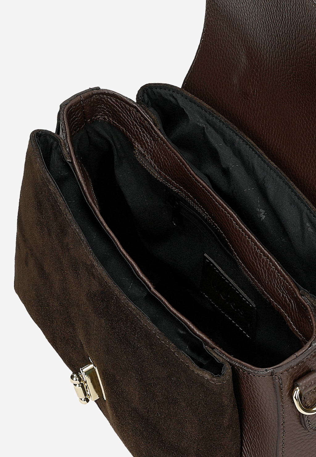 Tmavě hnědá dámská kufříková kabelka 80438-72 Widok 5