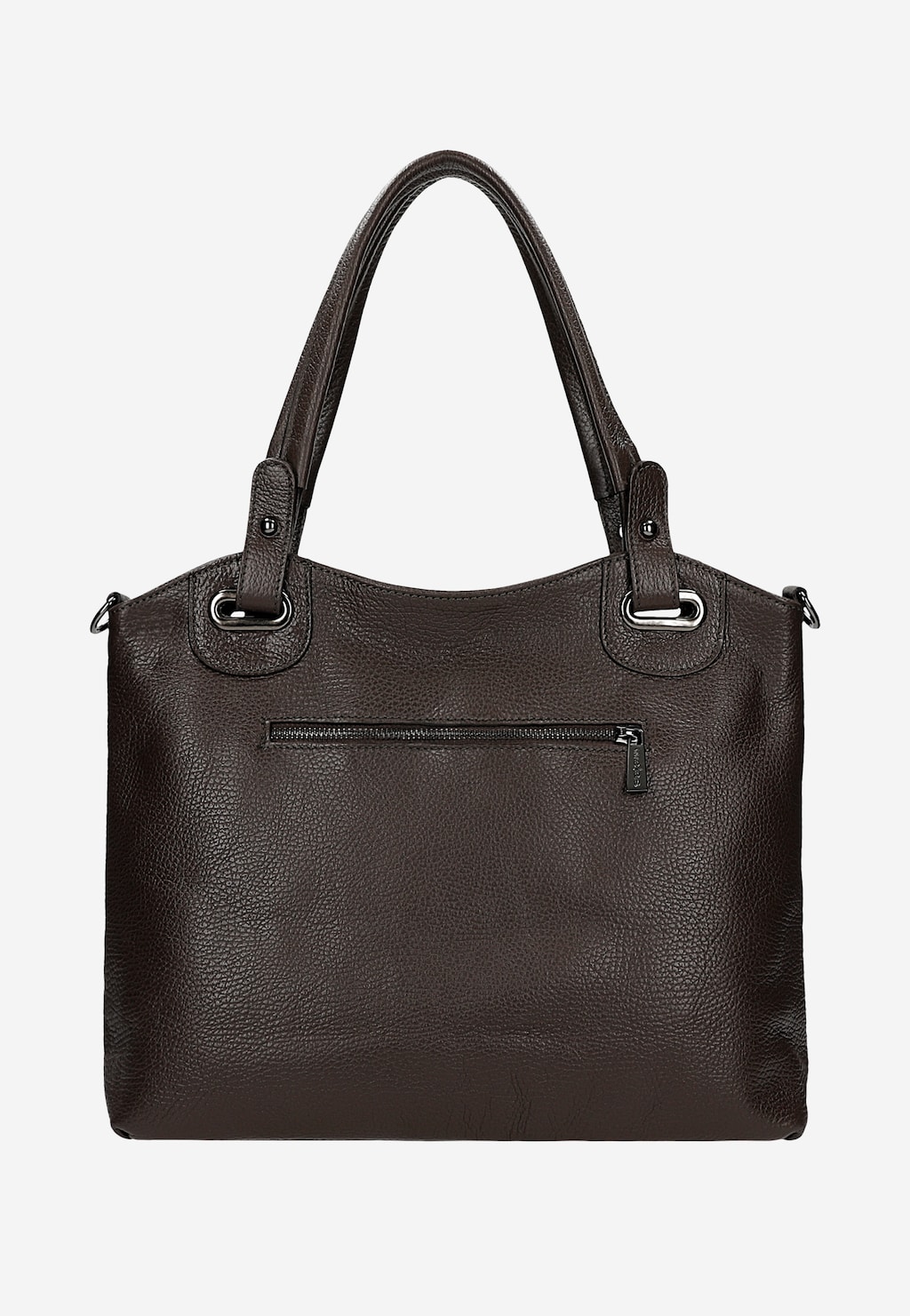 Veľká čokoládová dámska kabelka z lícnej kože 80439-52 Widok 3