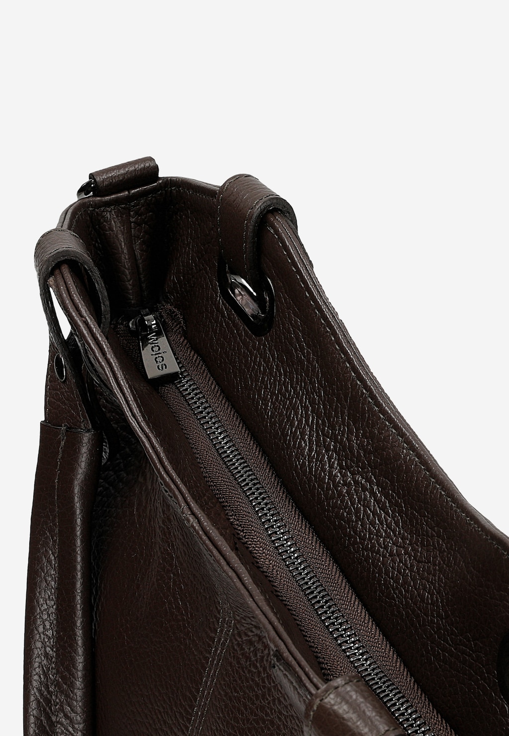 Veľká čokoládová dámska kabelka z lícnej kože 80439-52 Widok 6