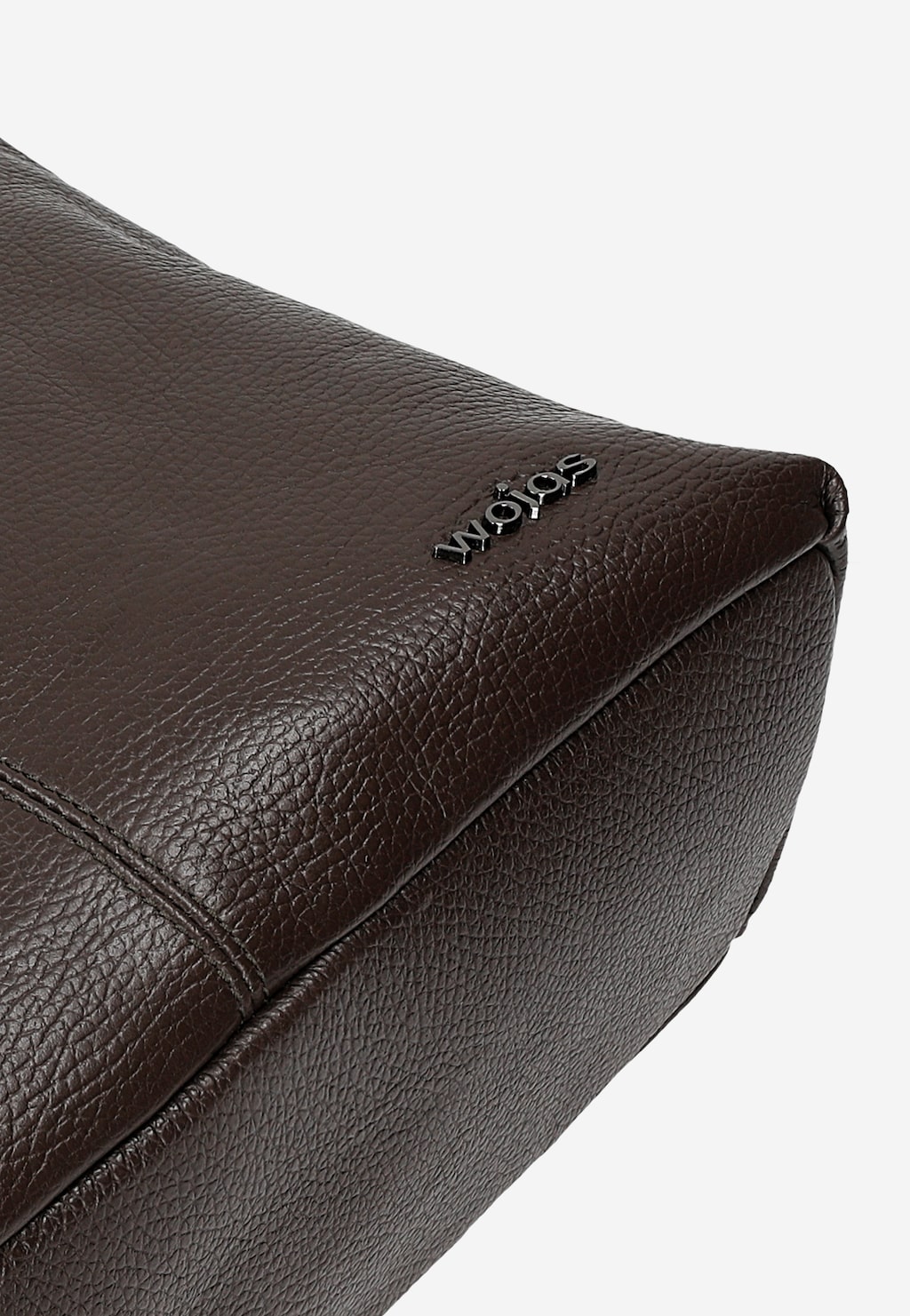 Veľká čokoládová dámska kabelka z lícnej kože 80439-52 Widok 8