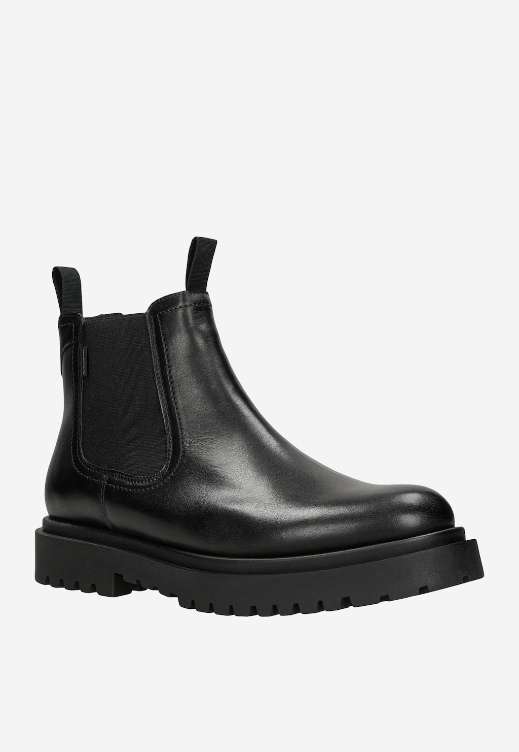 Czarne skórzane sztyblety męskie ze skóry licowej 20049-51 Widok 2