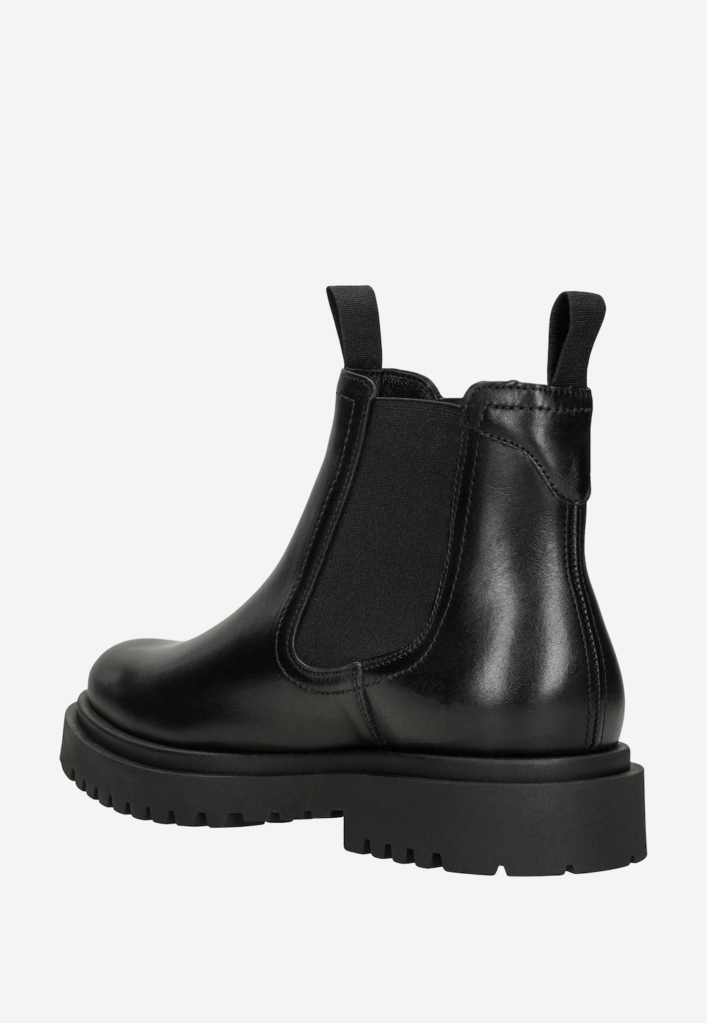 Czarne skórzane sztyblety męskie ze skóry licowej 20049-51 Widok 3