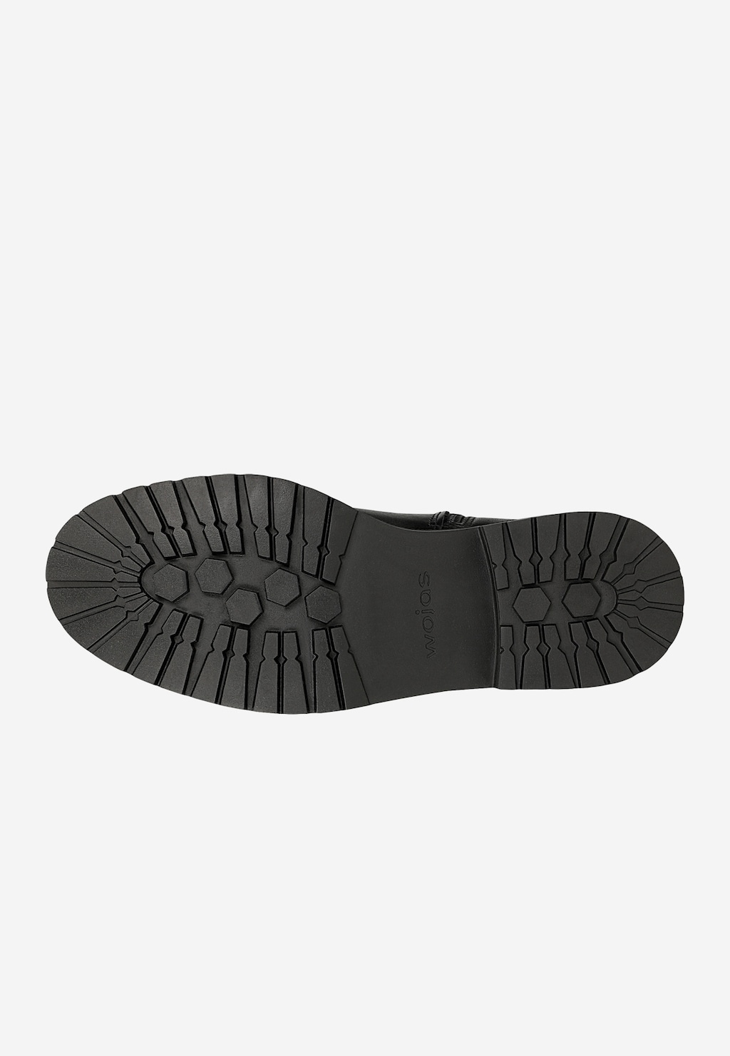 Czarne skórzane botki typu bikery 55312-51 Widok 5