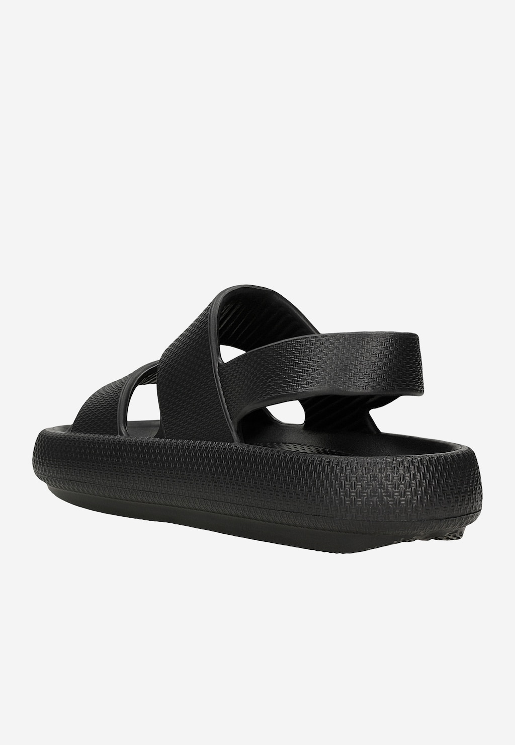 Černé gumové sandály RELAKS na suchý zip R74031-11 Widok 4