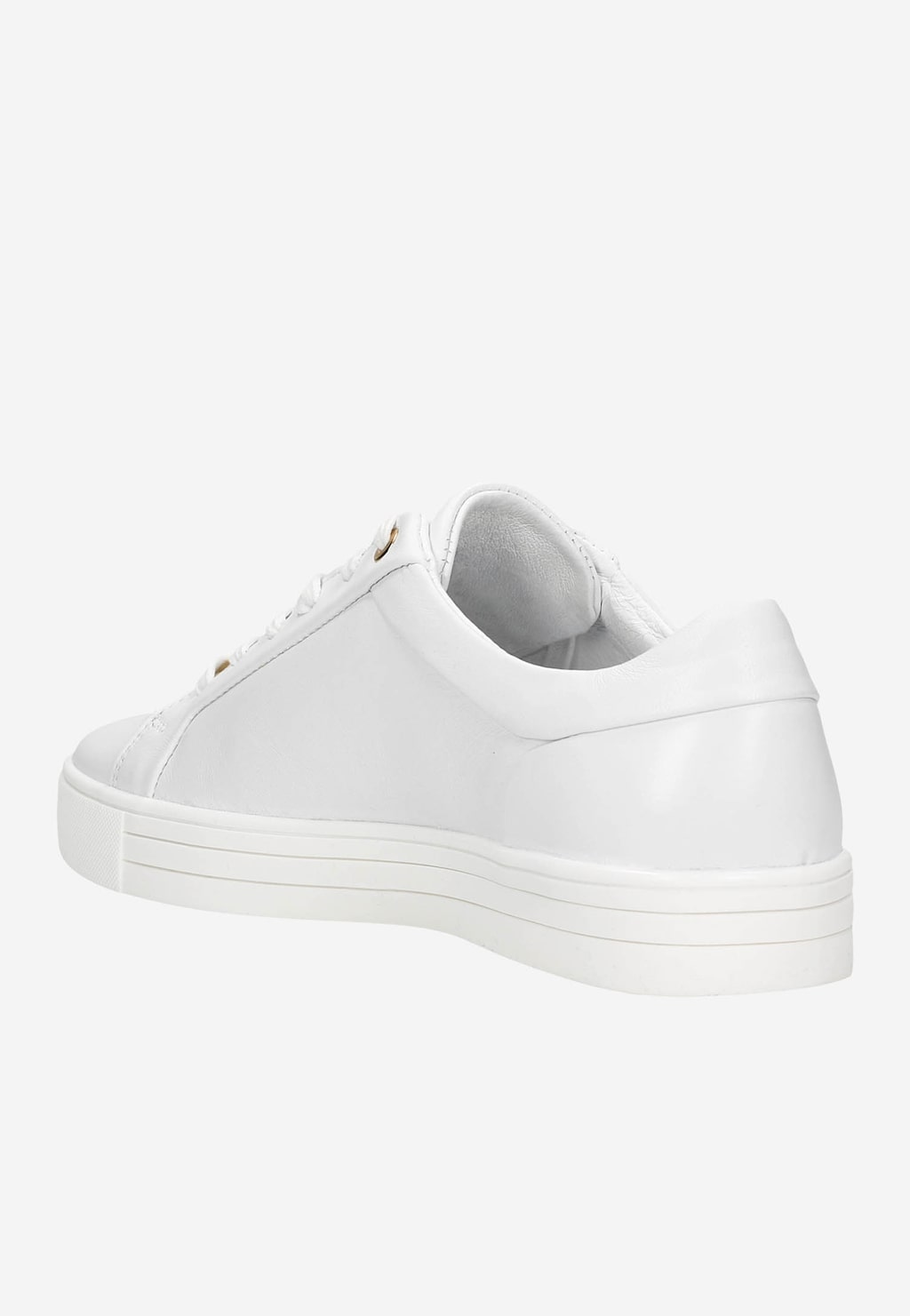 Białe półbuty damskie z dziurkowanym logo 46084-59 Widok 4