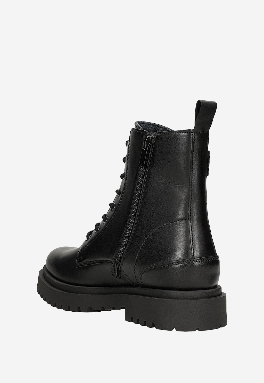 Czarne klasyczne bikery męskie na grubej podeszwie 24140-41 Widok 3