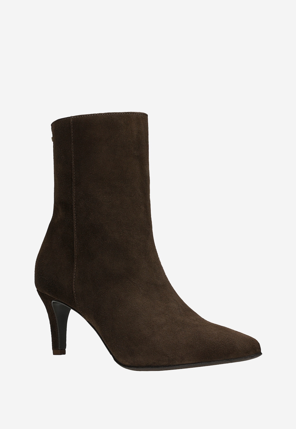 Elegantné hnedé dámske členkové topánky na podpätku 55303-62 Widok 2