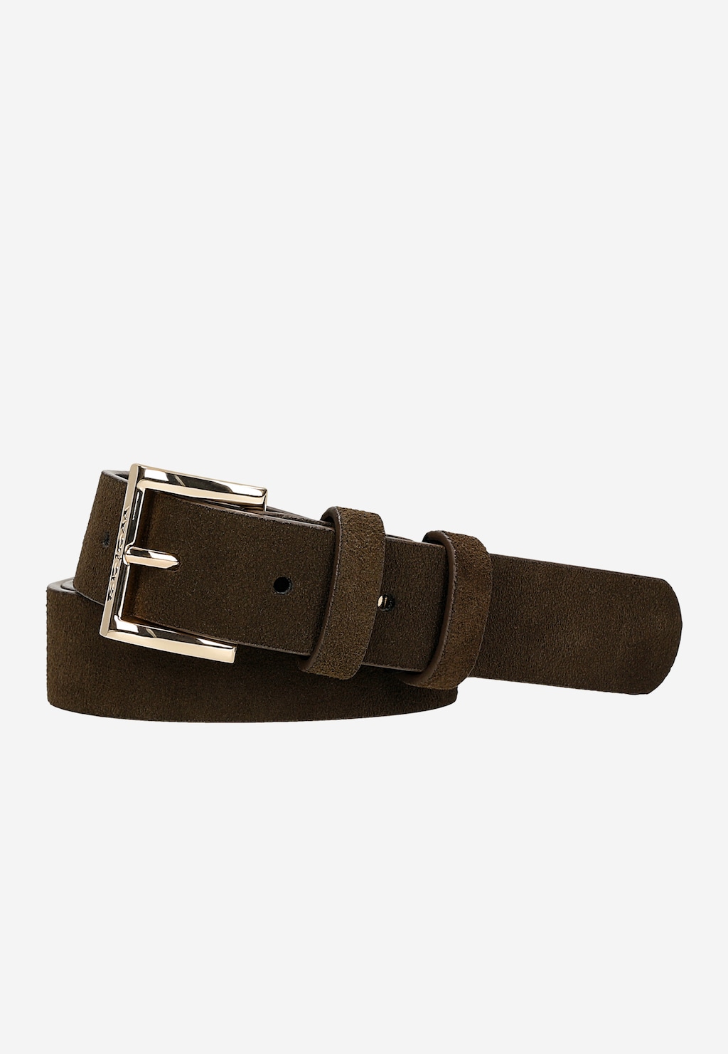 Hnědý dámský pásek z velurové štípané kůže 93084-62 Widok 1