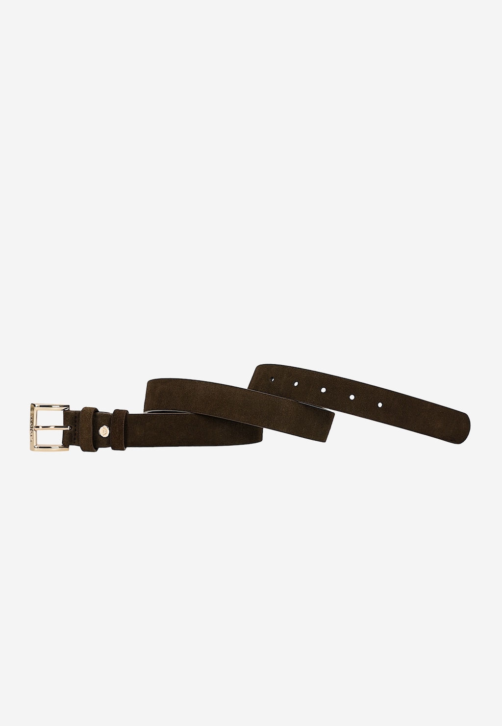 Hnědý dámský pásek z velurové štípané kůže 93084-62 Widok 2