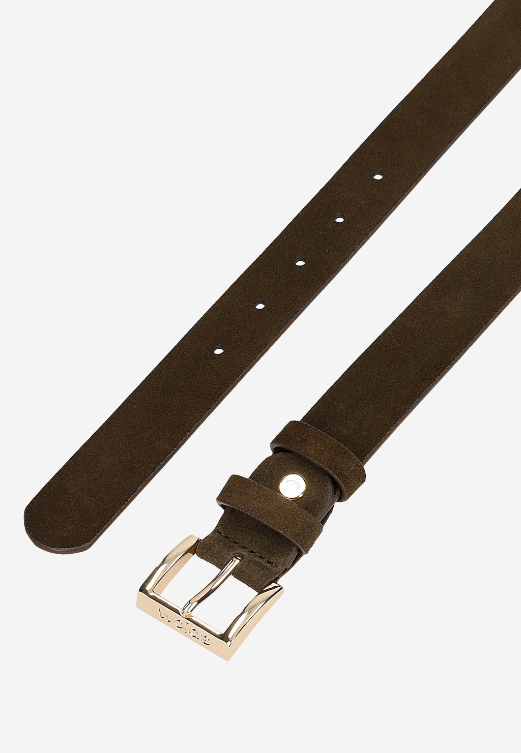 Hnědý dámský pásek z velurové štípané kůže 93084-62 Widok 4