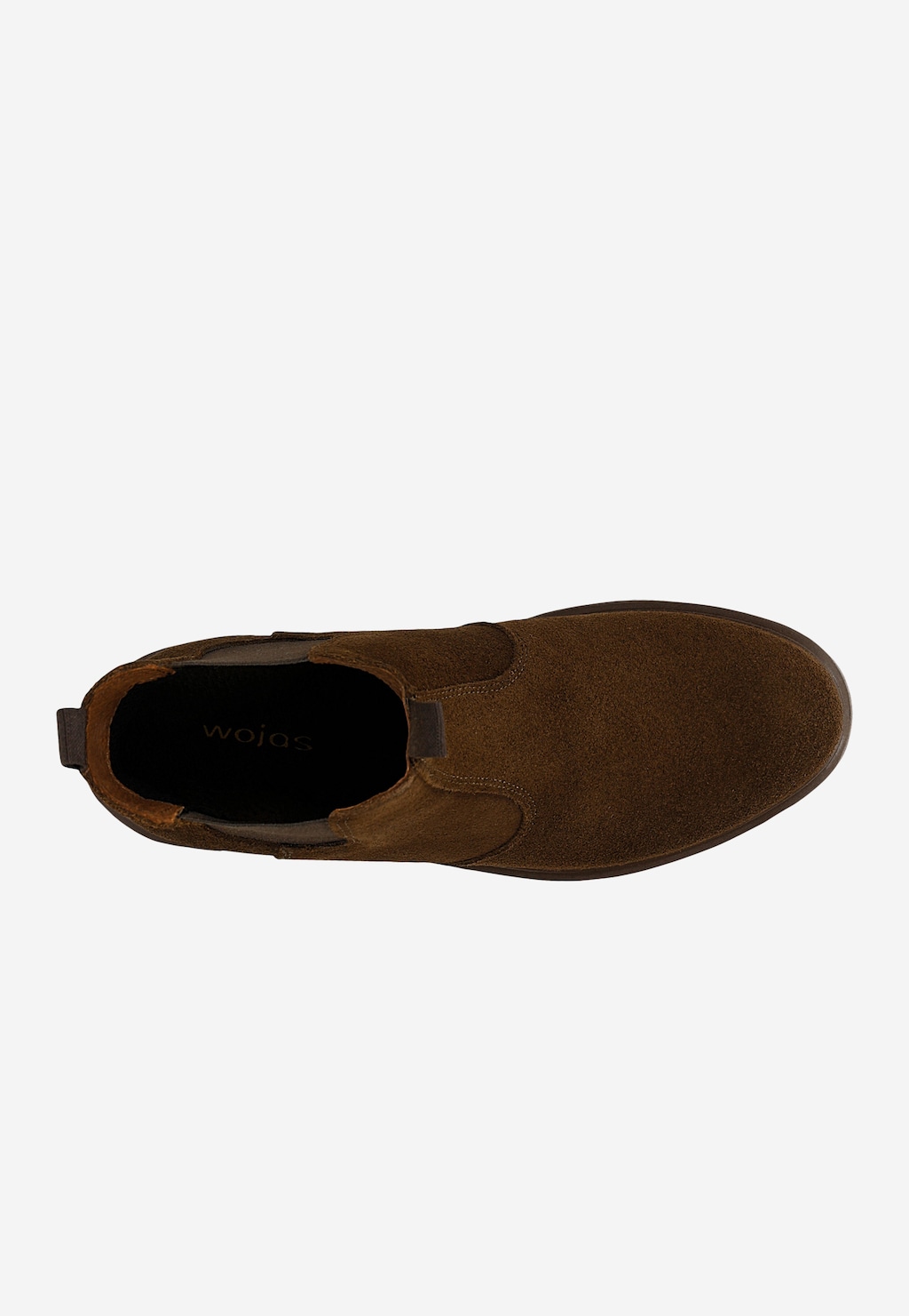 Hnědé dámské podzimní kotníkové boty z broušené kůže 55089-62 Widok 4