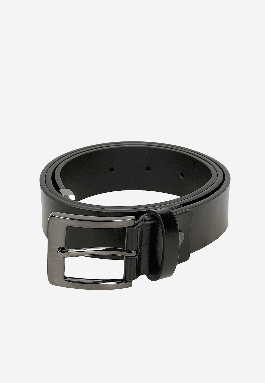 Černý dámský pásek z lícové kůže 93136-51 Widok 5