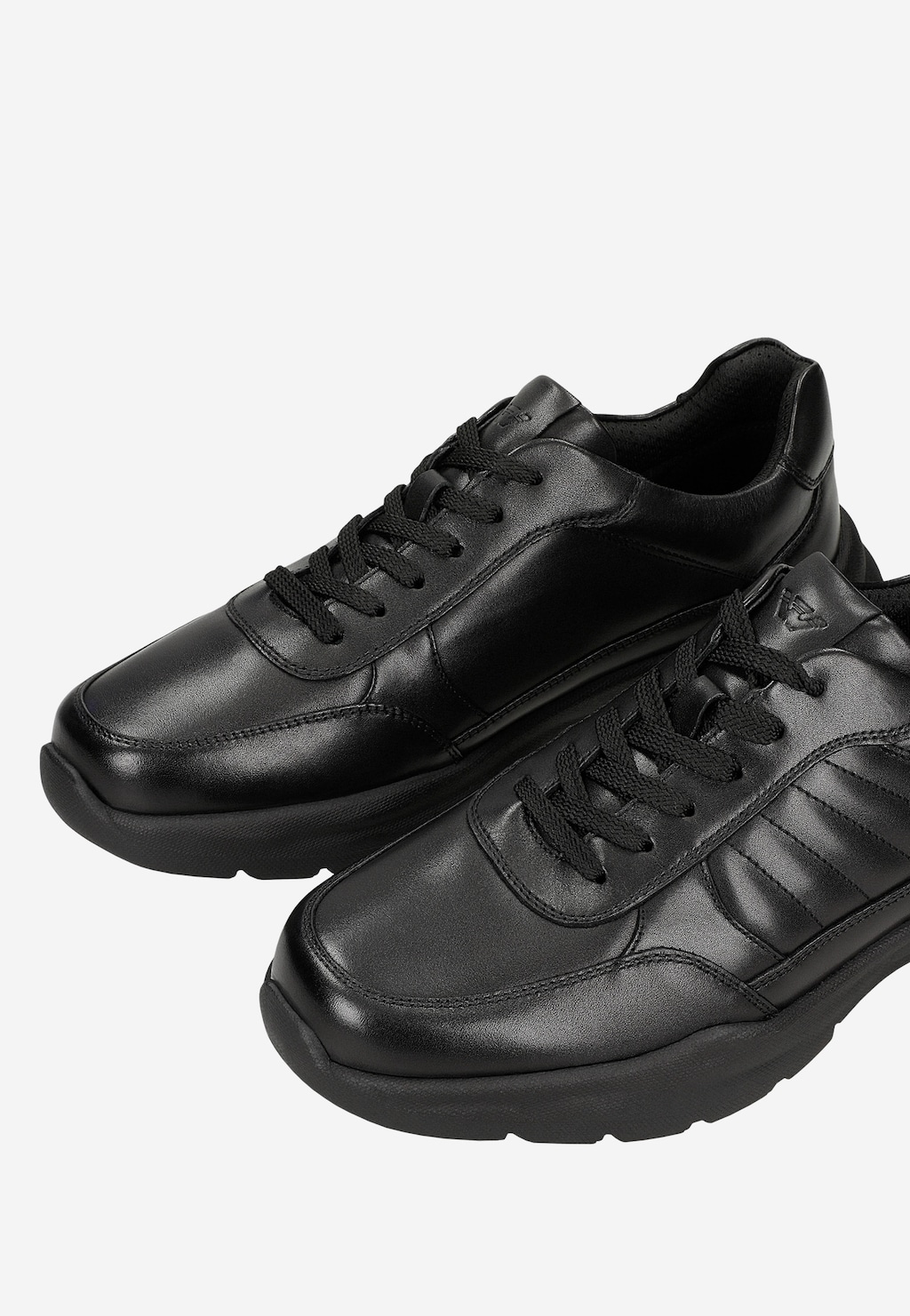 Čierne pánske tenisky z lícovej kože 10268-51 Widok 6