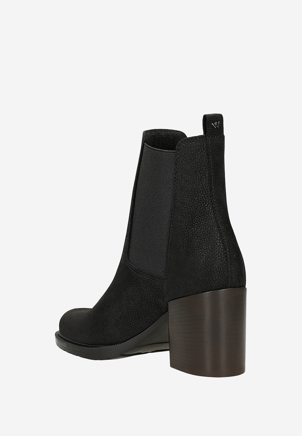 Čierne dámske členkové topánky na podpätku 55323-61 Widok 3