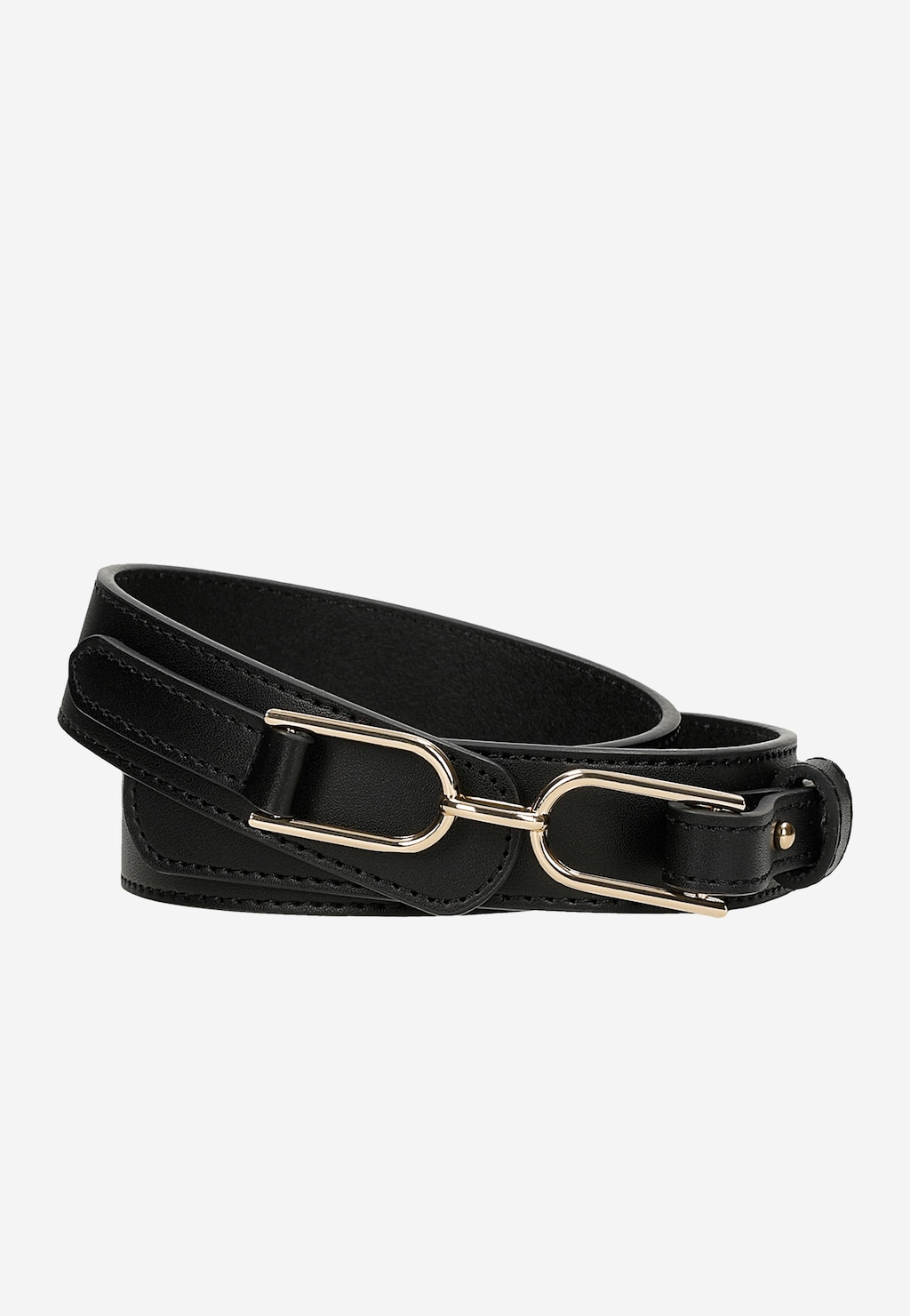 Čierny kožený dámsky opasok 93131-51 Widok 2
