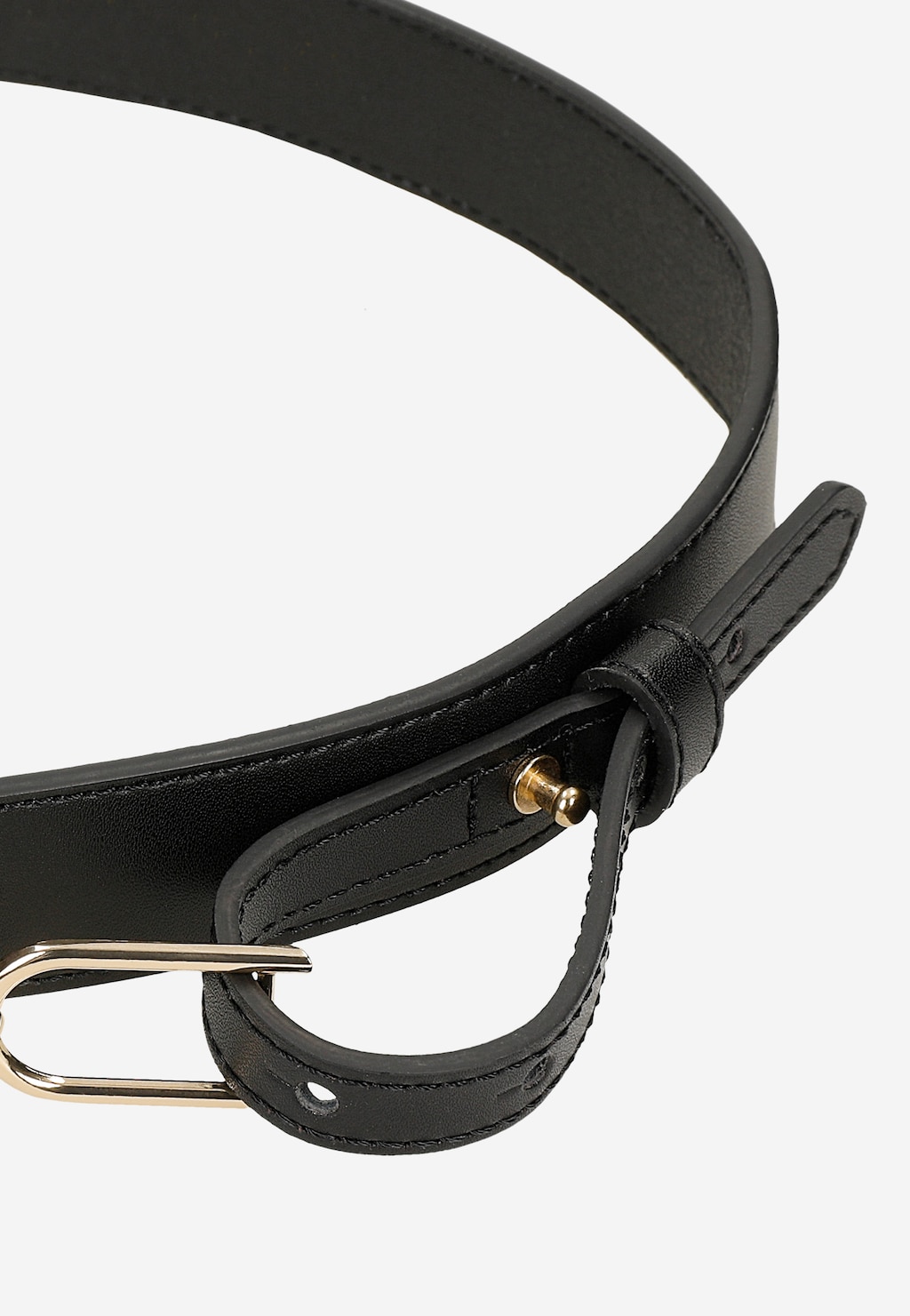 Čierny kožený dámsky opasok 93131-51 Widok 4