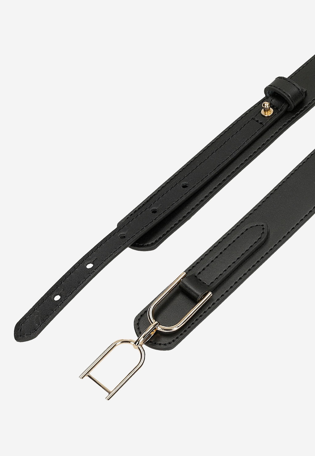 Čierny kožený dámsky opasok 93131-51 Widok 5