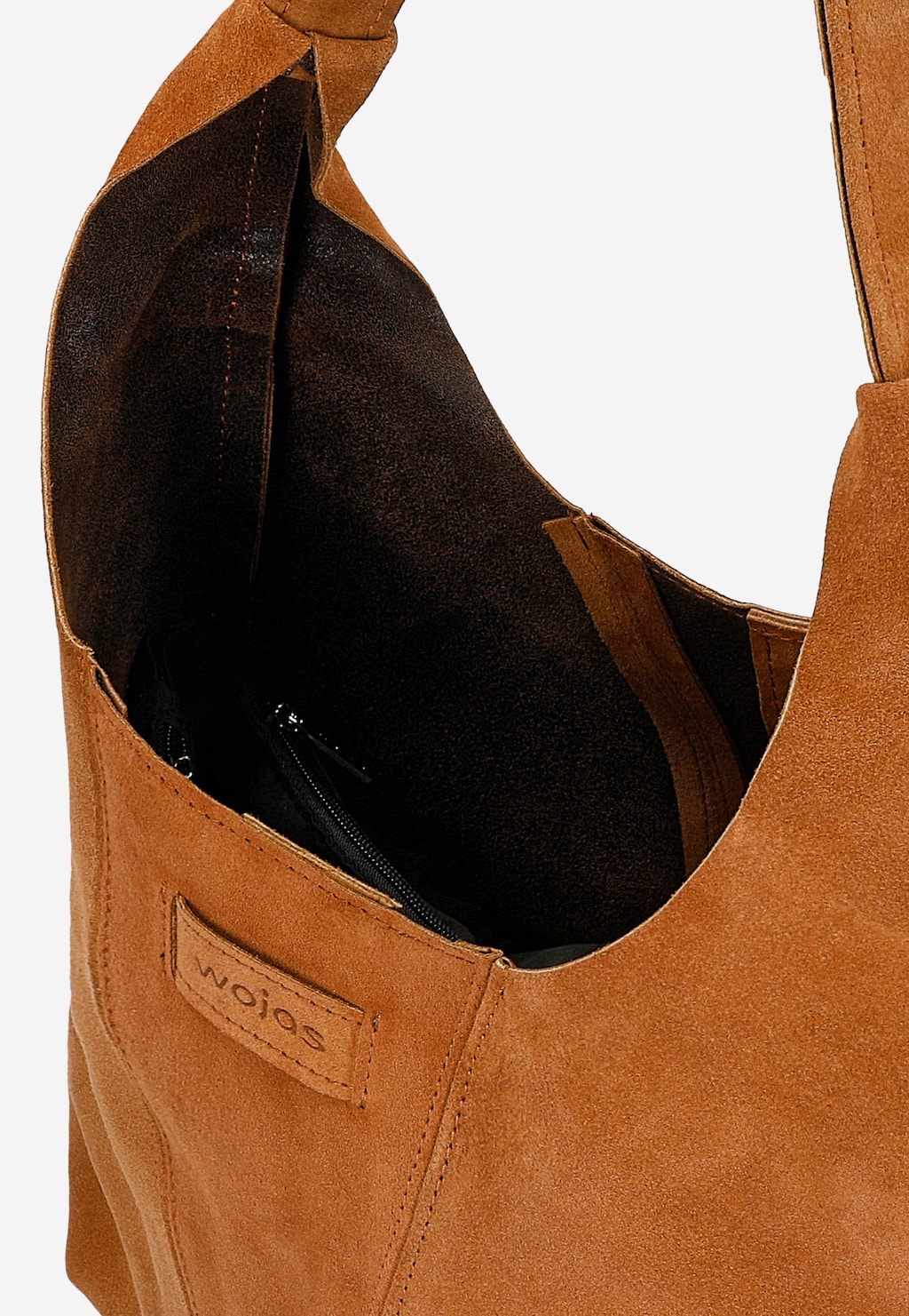 Jasnobrązowa duża torebka damska ze skóry naturalnej 80446-63 Widok 7